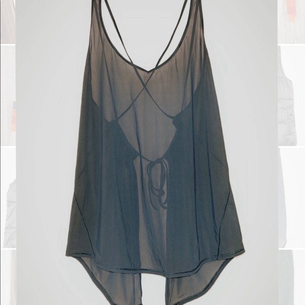 Navy spaghetti strap lululemon tank top